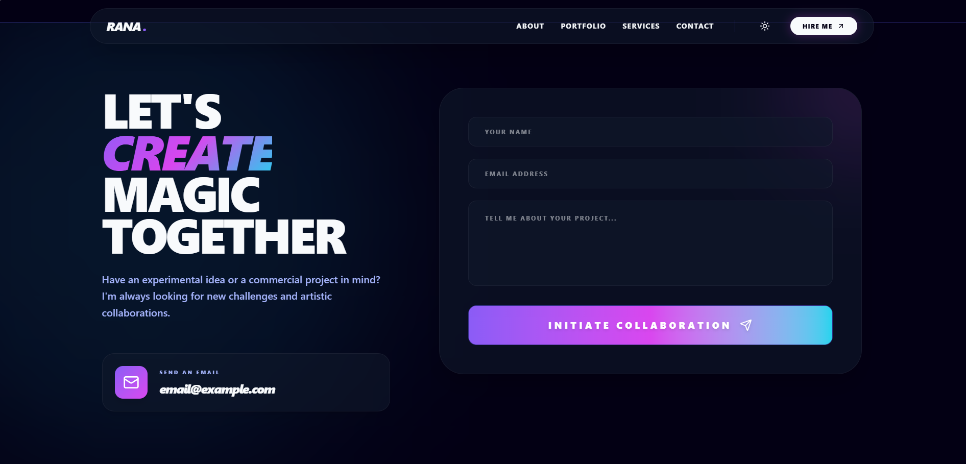 Premium Creative Narrative Portfolio